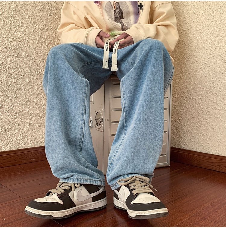 Джинсы мужские в стиле ретро оптом из Китая