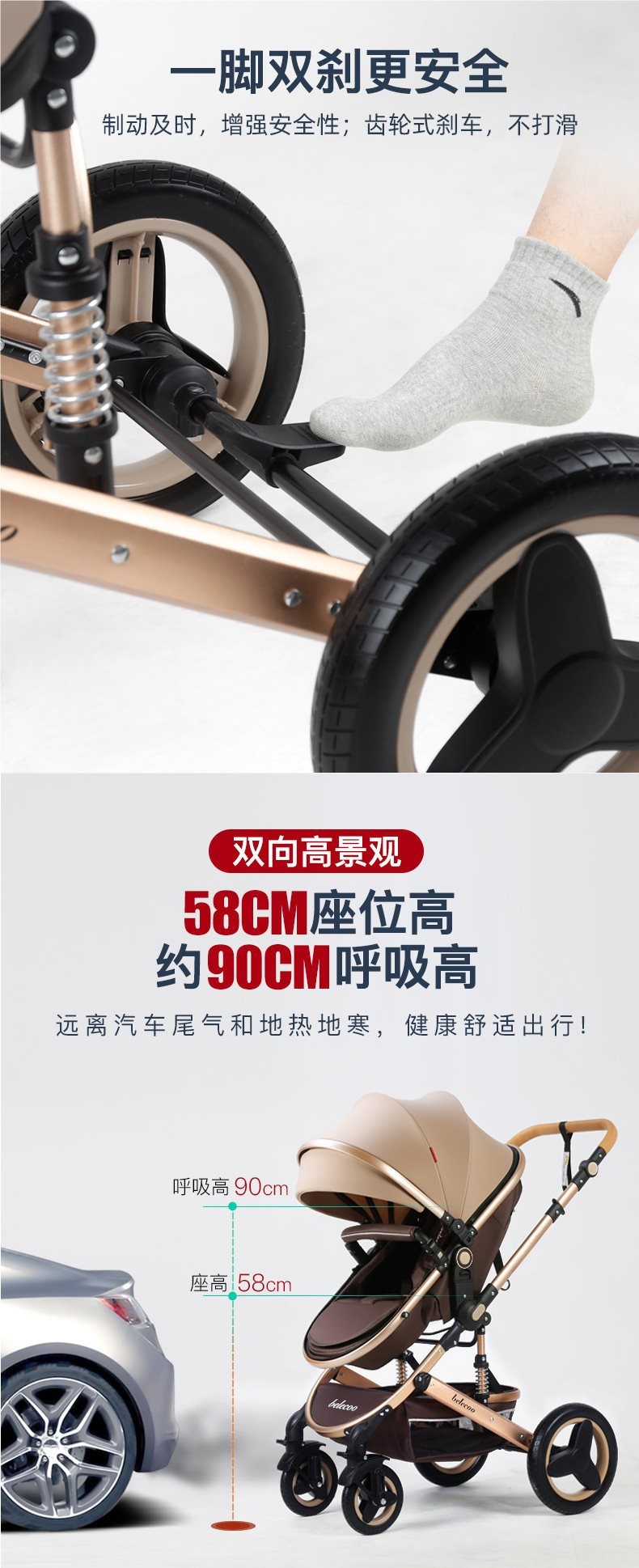 Коляска для младенцев Belecoo оптом из Китая