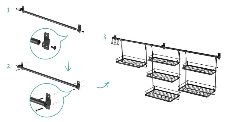 Многофункциональная полка для кухни с сушилкой для посуды и подставкой для ножей оптом