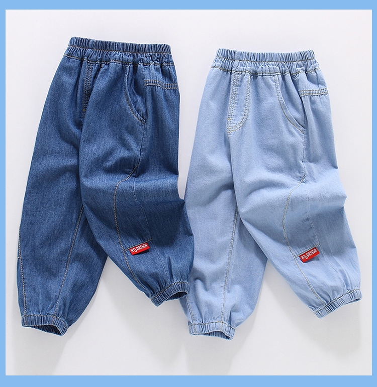 Детские джинсовые брюки с защитой от комаров оптом из Китая