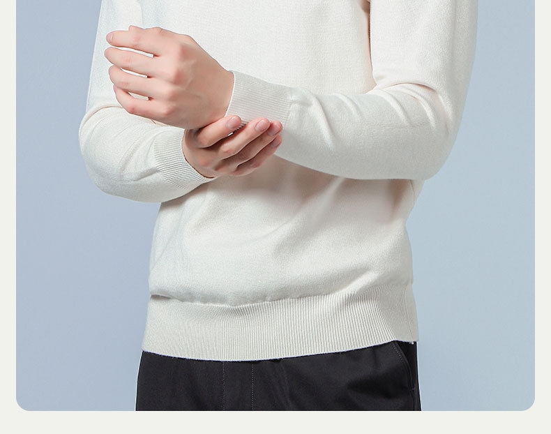 Мужской свитер с высоким воротником на осень и зиму оптом из Китая