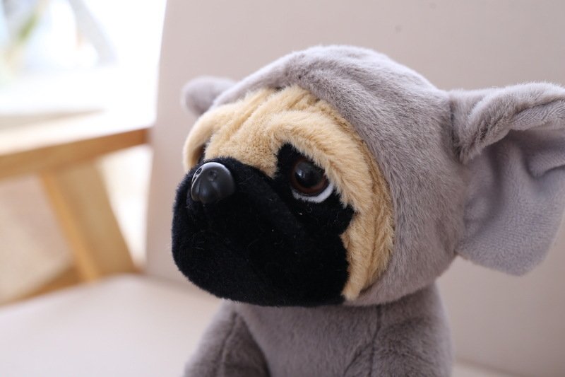 Мягкая игрушка собачка в шапочке оптом из Китая