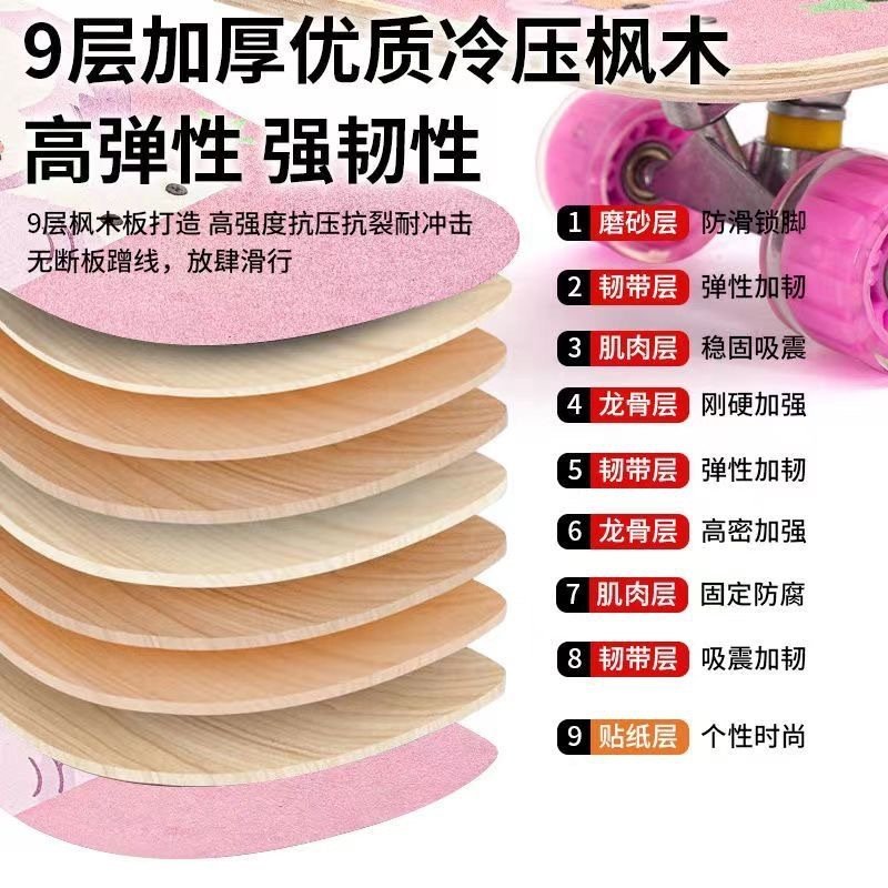 Детский скейтборд с четырьмя колесами оптом