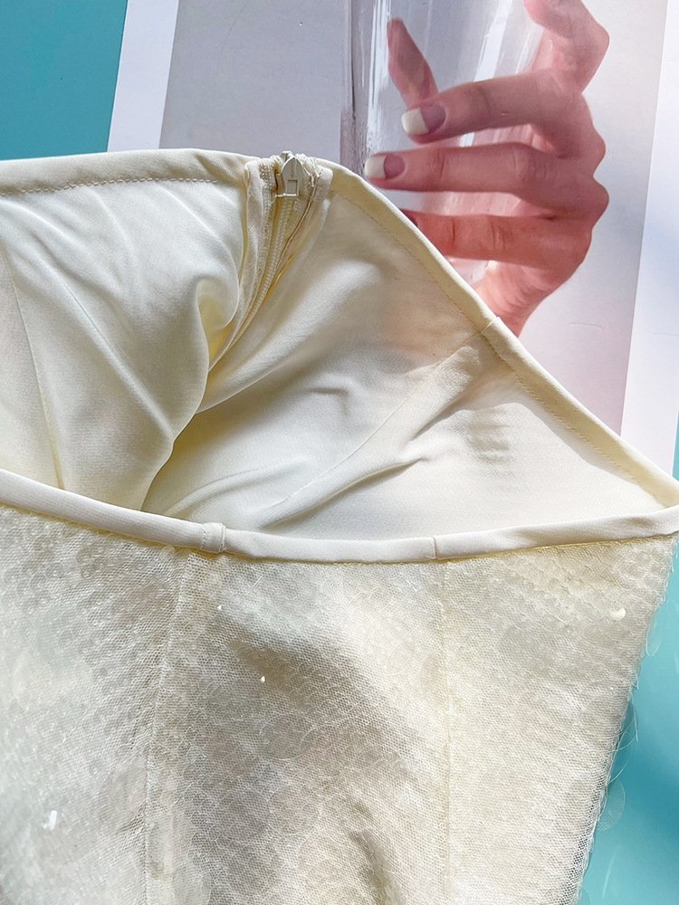 Вечерняя юбка с блестками и разрезом оптом из Китая