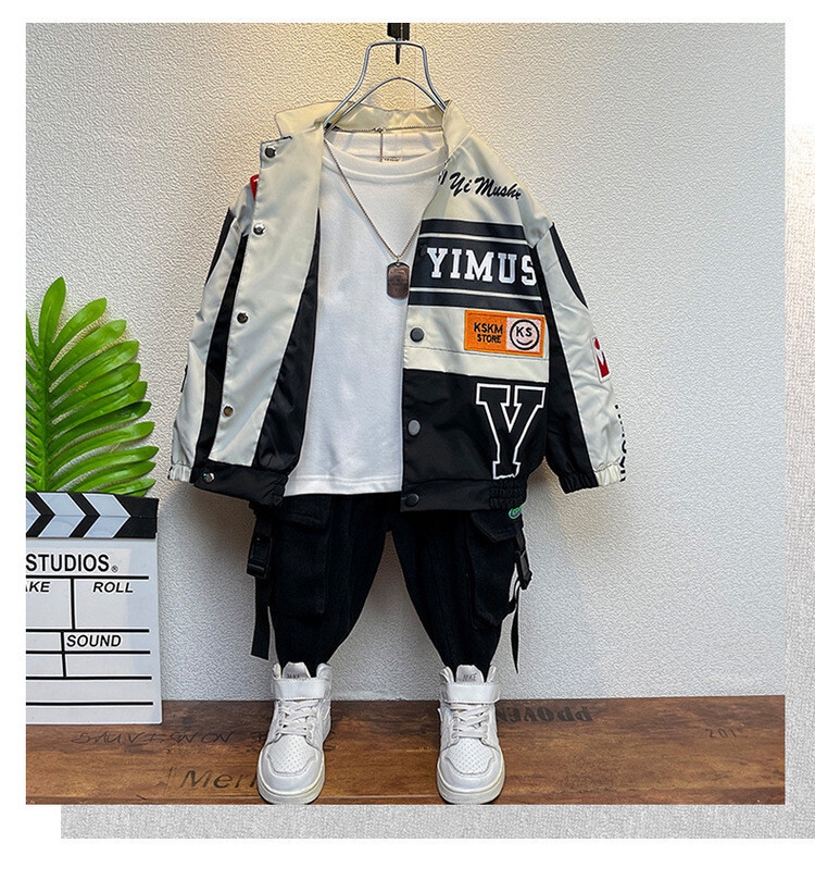 Детская мото-куртка 2023 весна-осень оптом из Китая