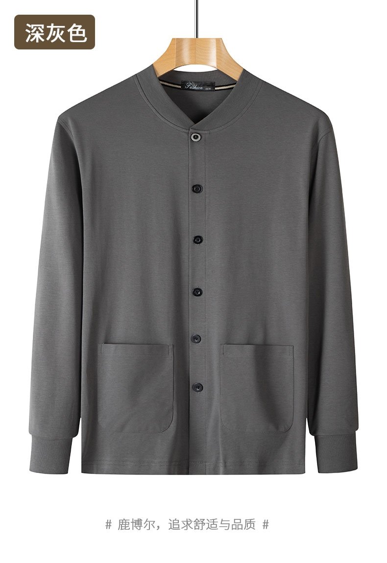 Мужская хлопковая футболка с длинным рукавом для пожилых оптом