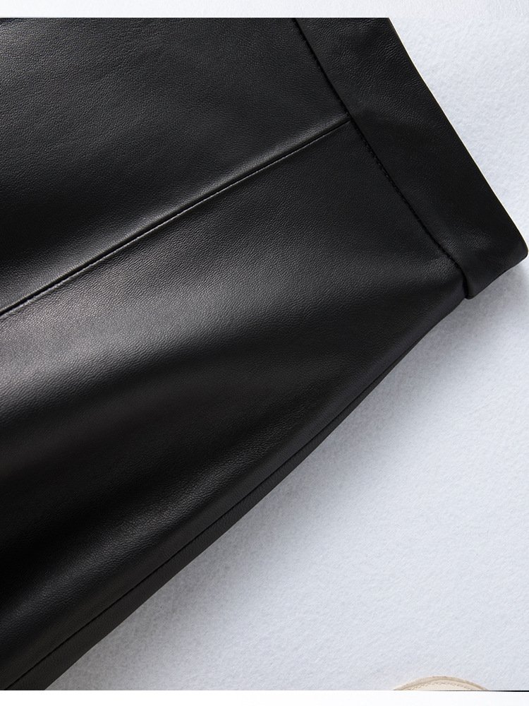 Длинная юбка из овечьей кожи оптом из Китая