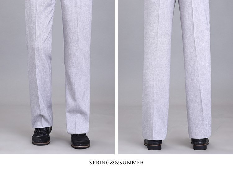 Летние мужские брюки из шелкового сурепа для делового стиля оптом из Китая