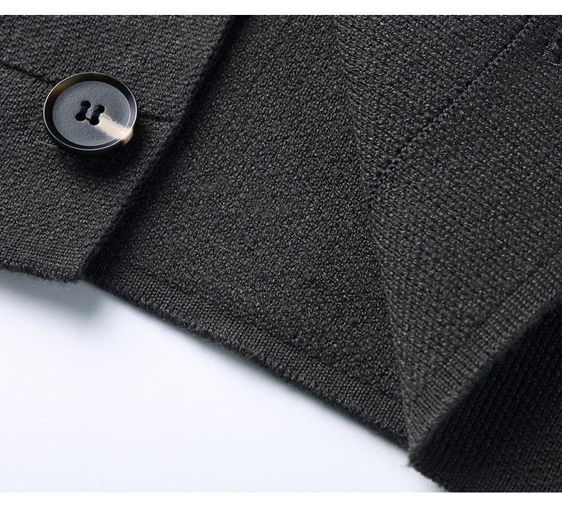 Мужская вязаная куртка с воротником оптом