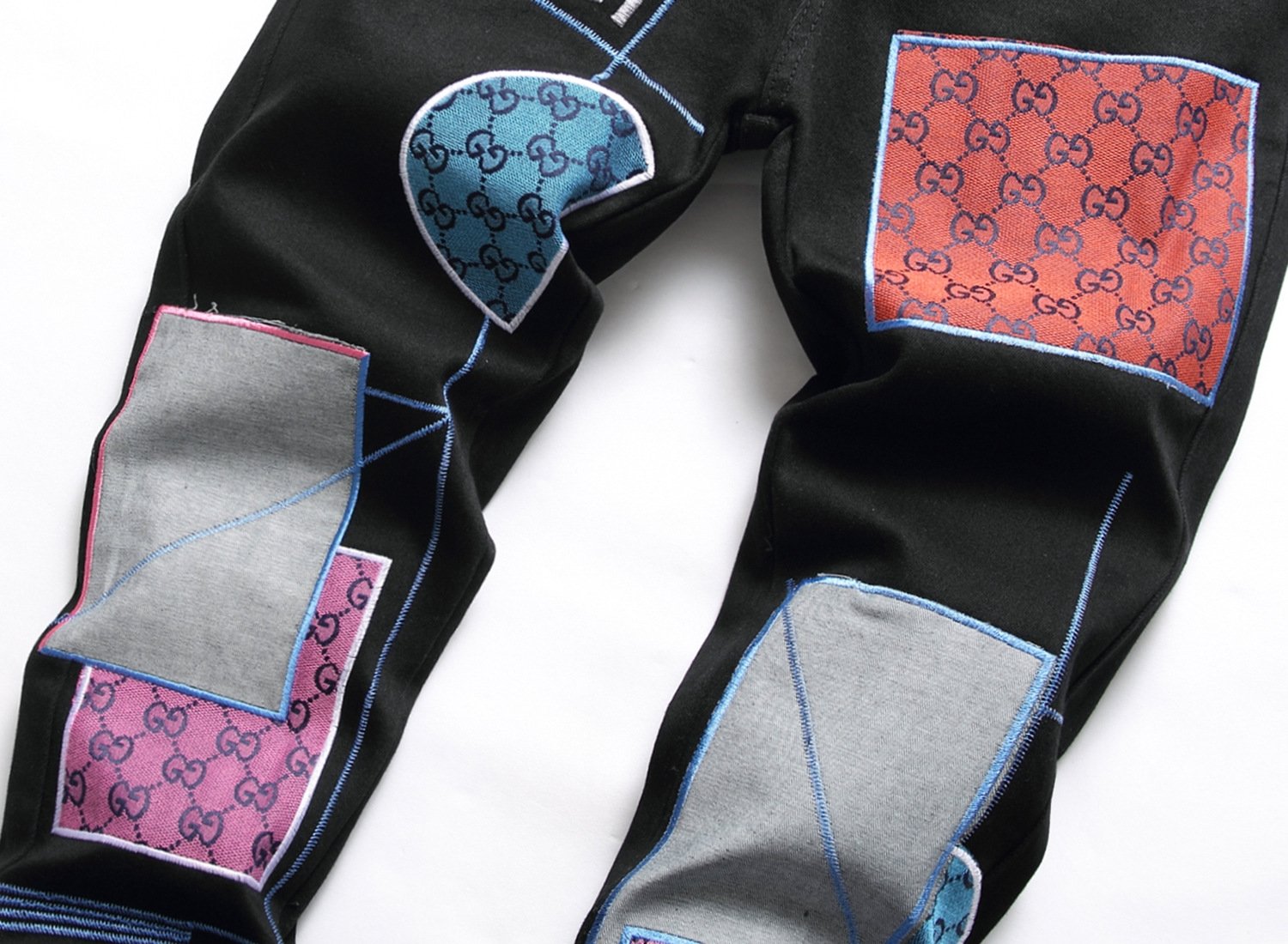 Мужские джинсы с вышивкой и принтом оптом из Китая