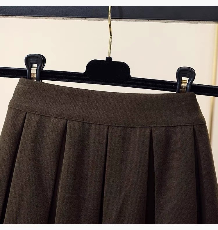 Юбка в стиле ретро с высокой талией и узором в виде зонта оптом из Китая