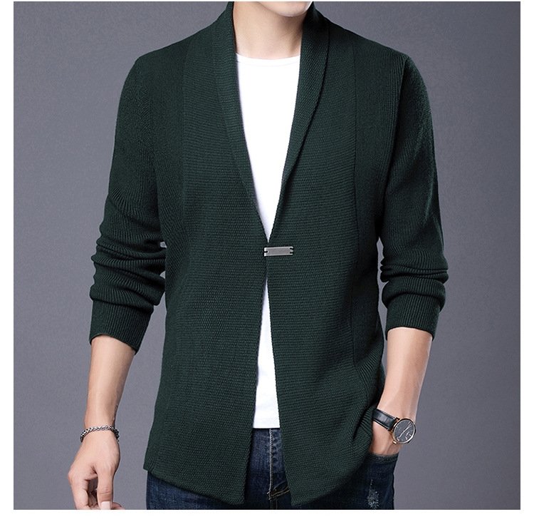 Мужской тонкий вязаный кардиган оптом