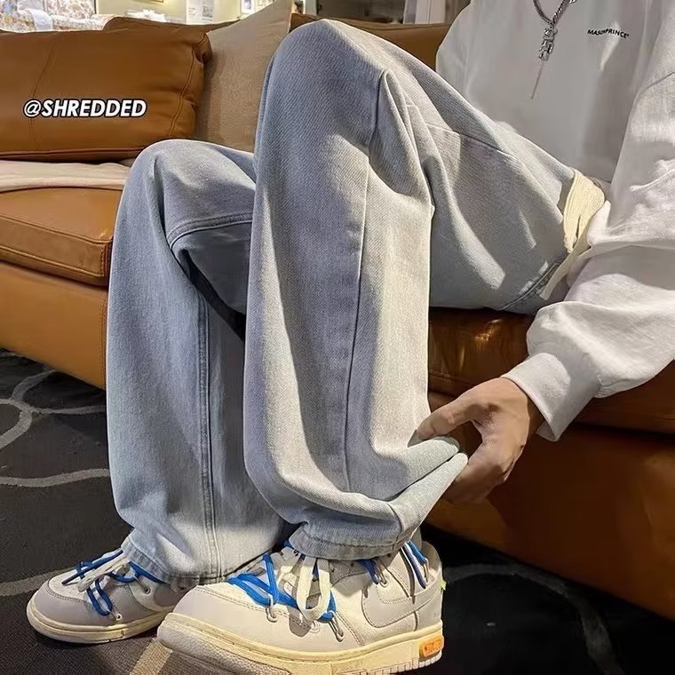 Мужские джинсы в стиле американского вайба оптом из Китая