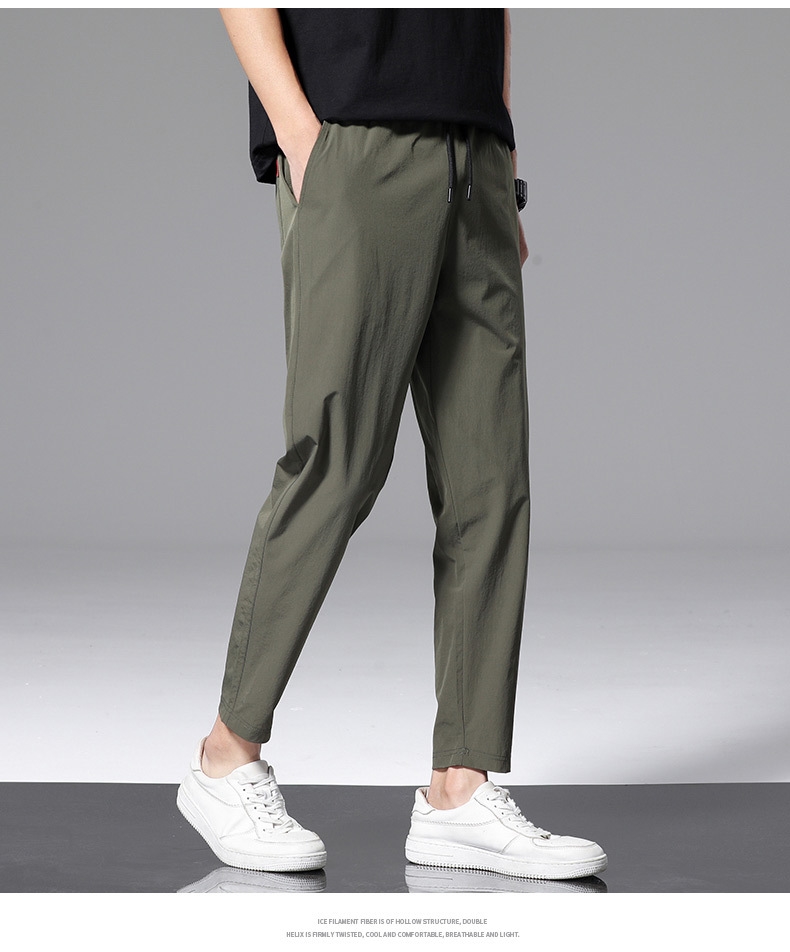 Летние мужские брюки из легкого материала оптом из Китая