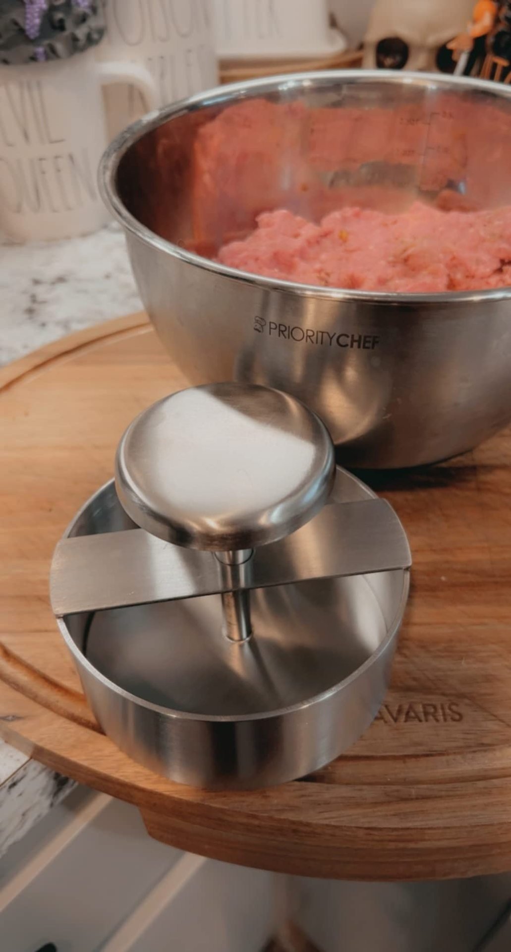 Ручной пресс для бургеров из нержавеющей стали 304 оптом