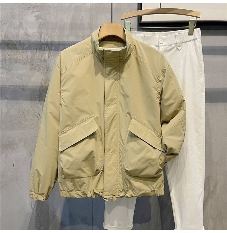 Мужская куртка в стиле хипстер с высоким воротником оптом из Китая