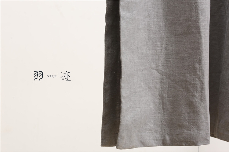 Мужская рубашка в стиле Республики с длинным воротником из льна в стиле ретро для выступлений оптом из Китая