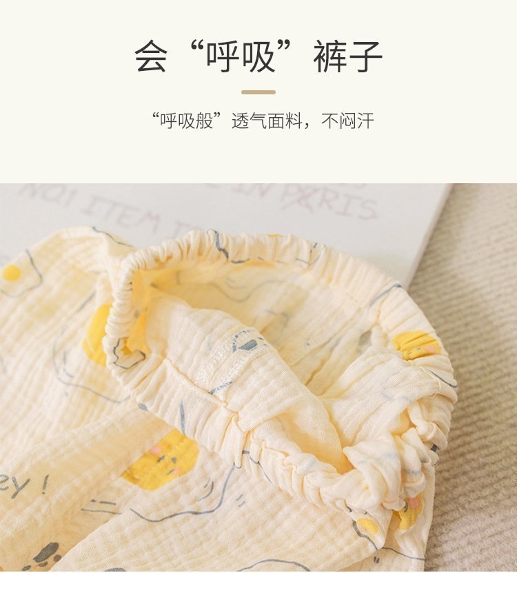 Летние детские штаны из марли оптом