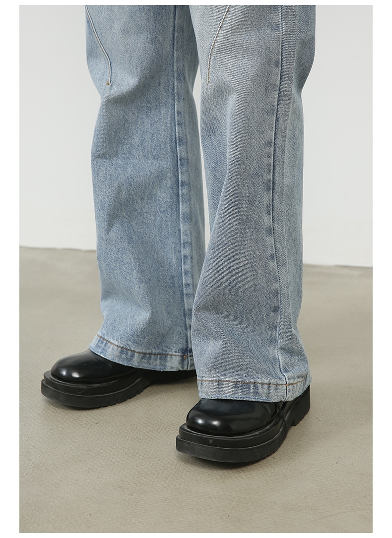 Новые джинсы с высокой талией и узкими штанинами оптом из Китая