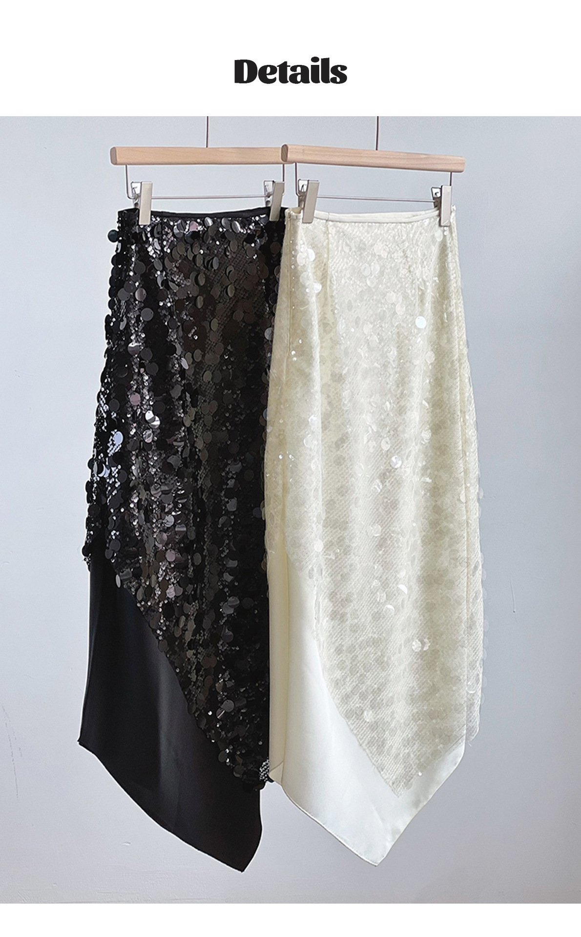 Вечерняя юбка с блестками и разрезом оптом из Китая