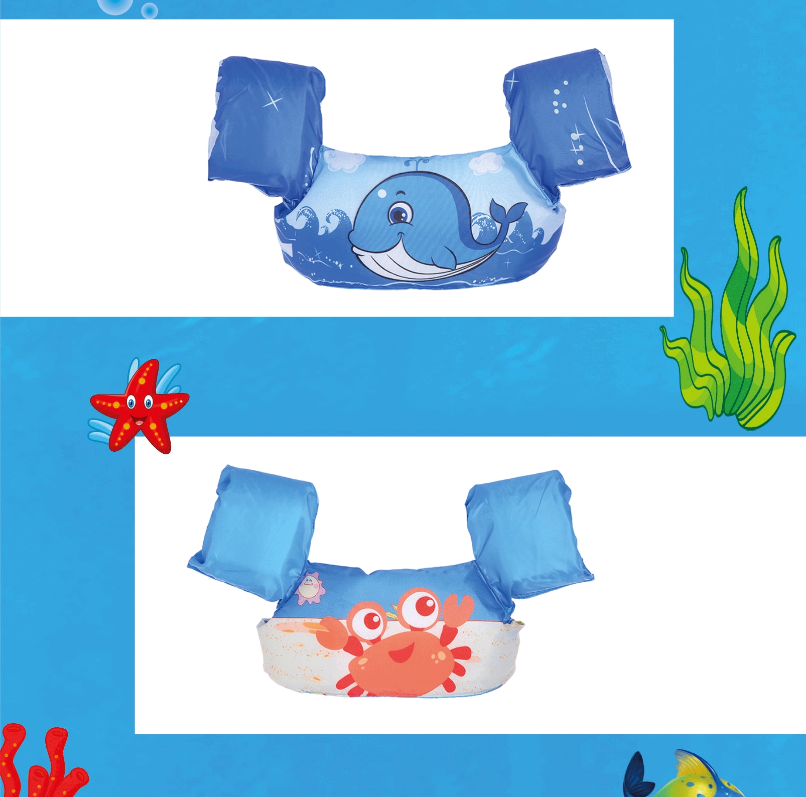 Детский спасательный жилет с пенопластовыми рукавами оптом