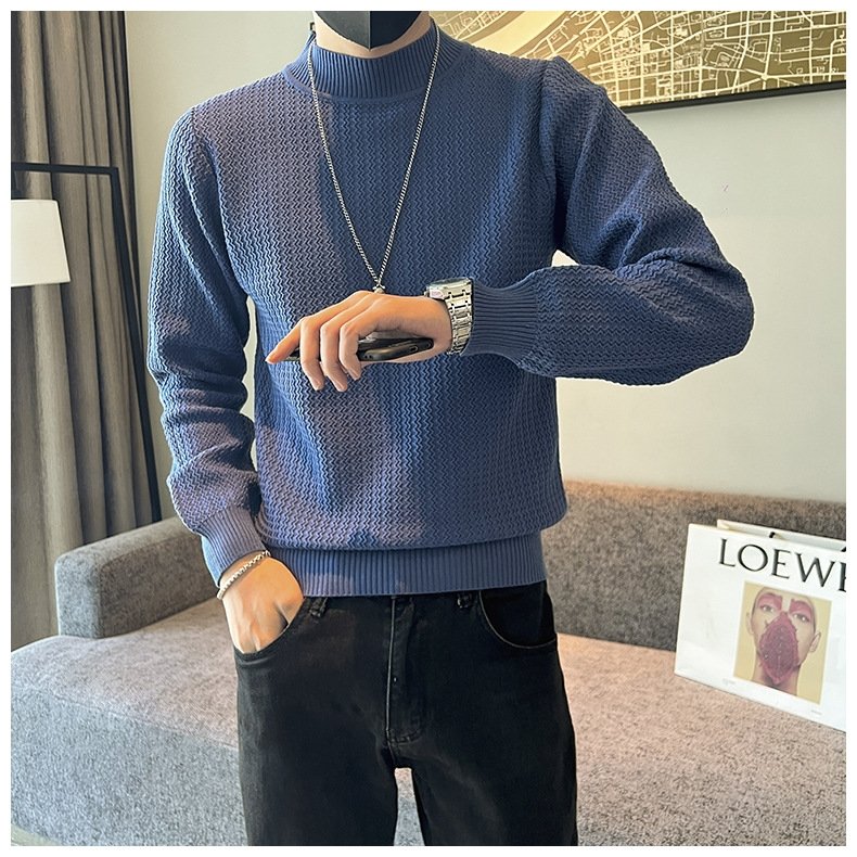 Мужской свитер с высоким воротником оптом