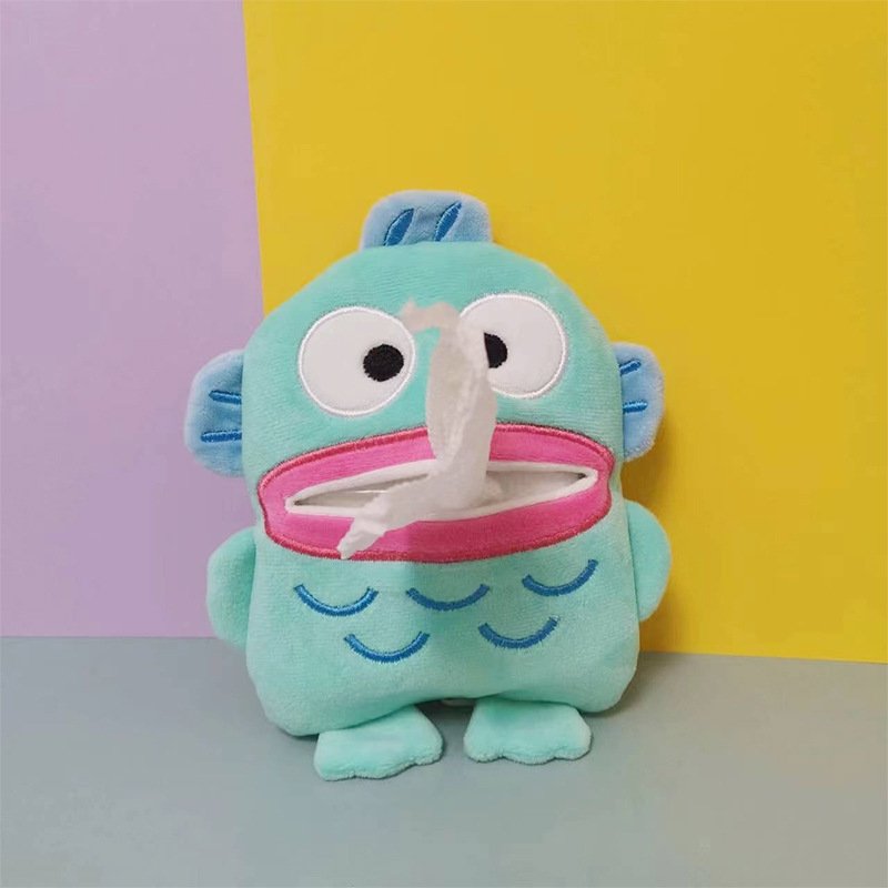 Мягкая игрушка-держатель для бумажных салфеток с рисунком рыбки оптом