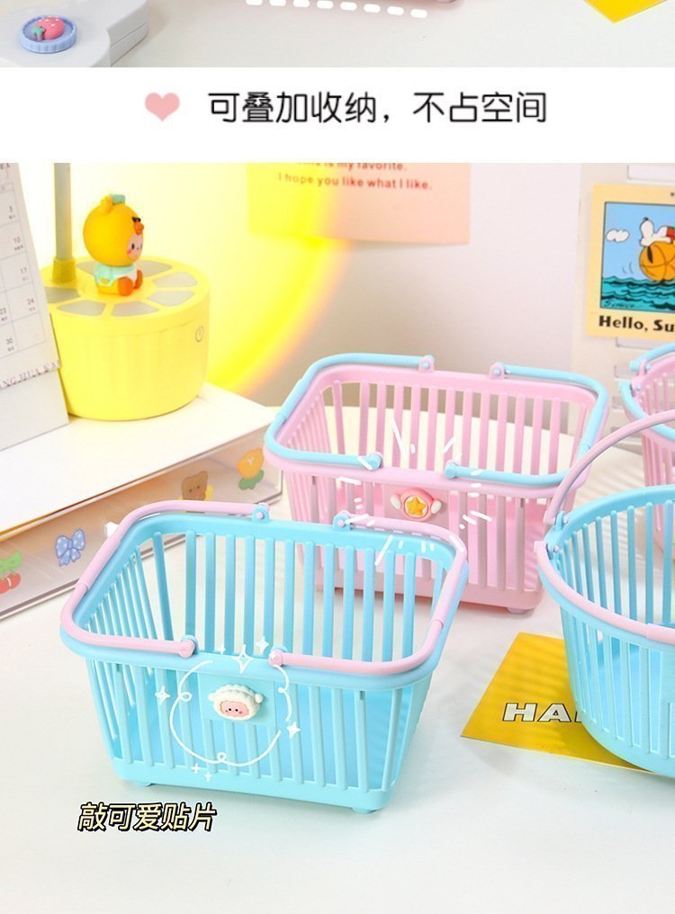 Корзина для хранения Макарон в стиле цветового столкновения оптом