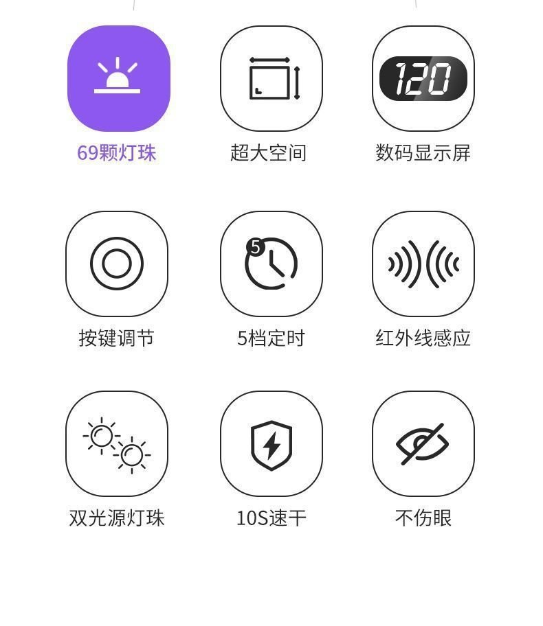 Лампа для маникюра с двойным источником света оптом