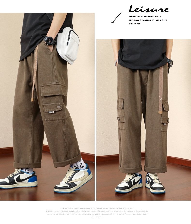 Джинсы мужские в стиле рабочей одежды оптом из Китая