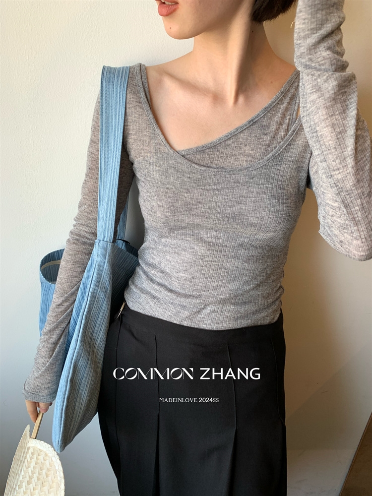 Футболка с длинным рукавом COMMON ZHANG оптом из Китая