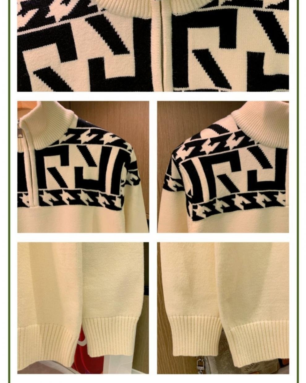 Мужской свитер с полувысоким воротником и узором оптом