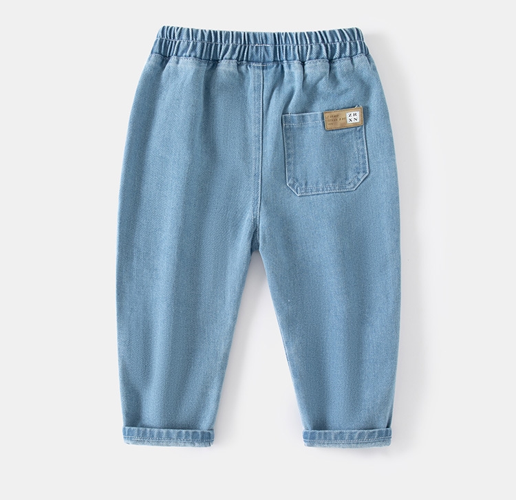 Джинсы для мальчиков с карманами и средней посадкой оптом из Китая
