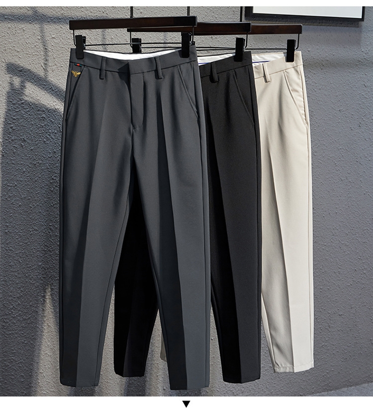 Мужские черные узкие брюки оптом из Китая