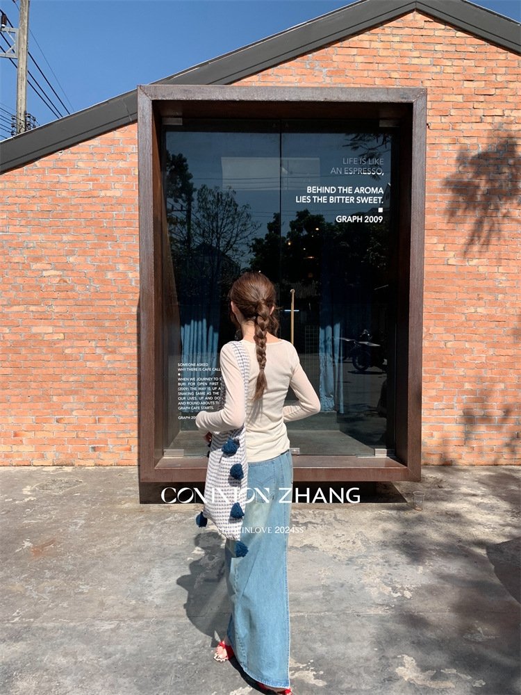 Футболка с длинным рукавом COMMON ZHANG оптом из Китая