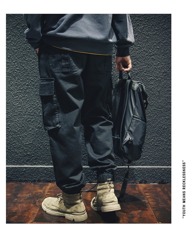 Весенние хлопковые брюки мужские оптом из Китая