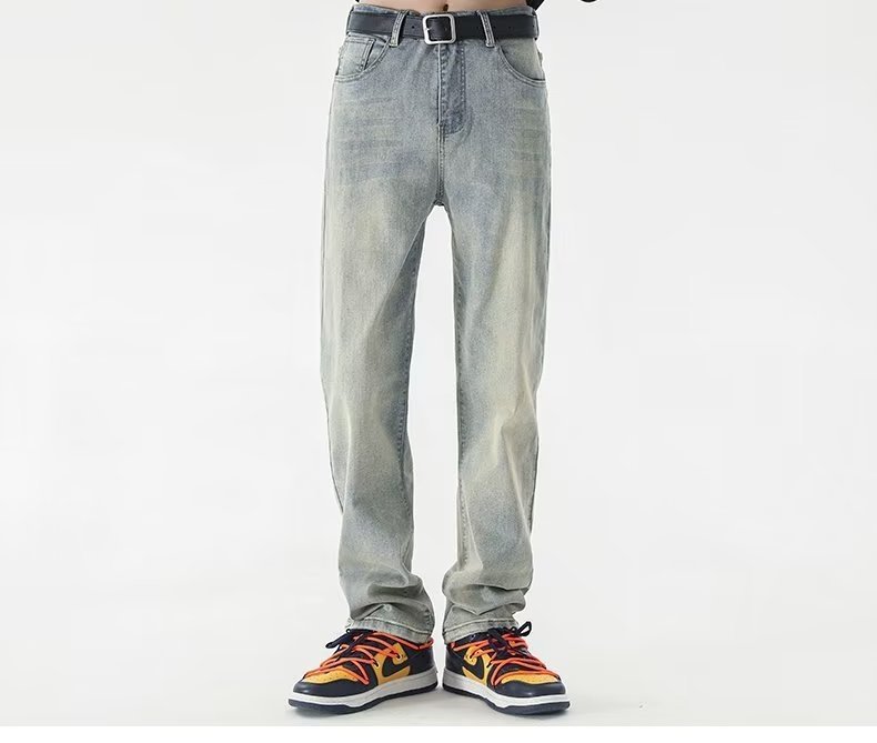 Джинсы мужские узкого кроя оптом из Китая