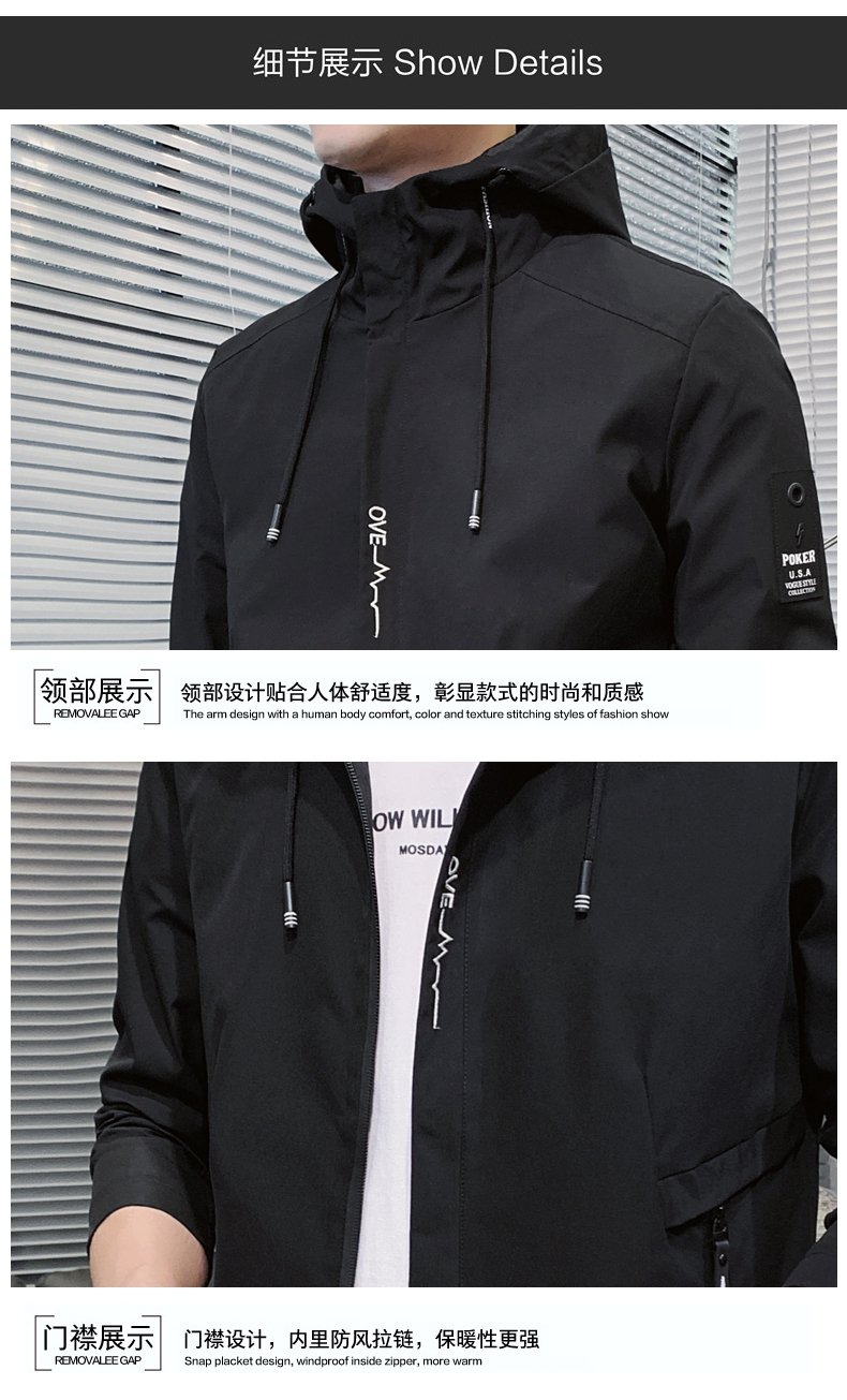 Мужская куртка 2024 весна новый корейский стиль оптом из Китая