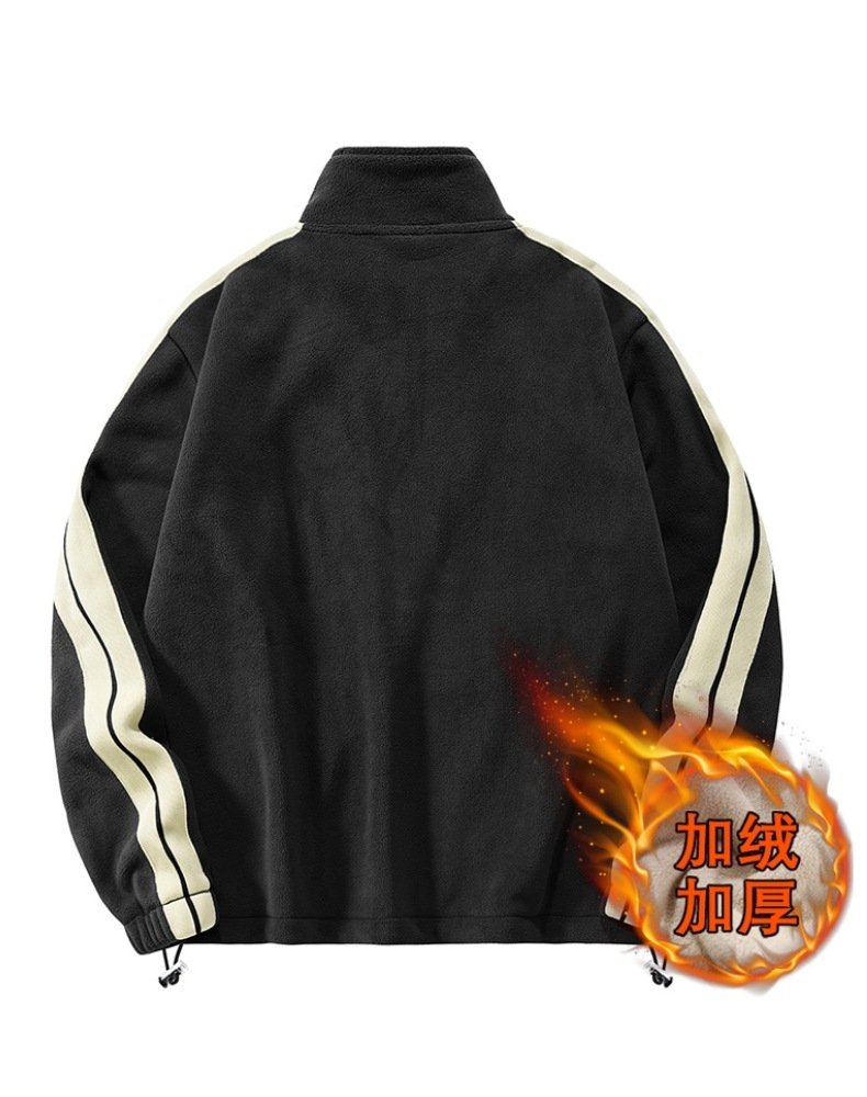 Мужская куртка с начесом и застежкой на молнии оптом из Китая