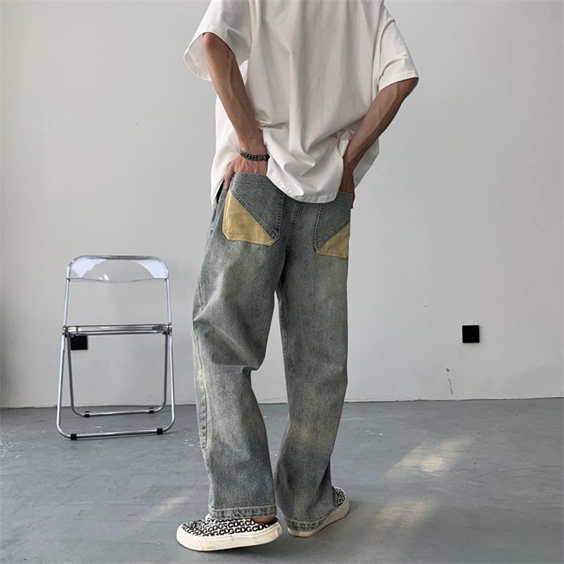 Джинсы винтажного стиля весна-осень оптом из Китая