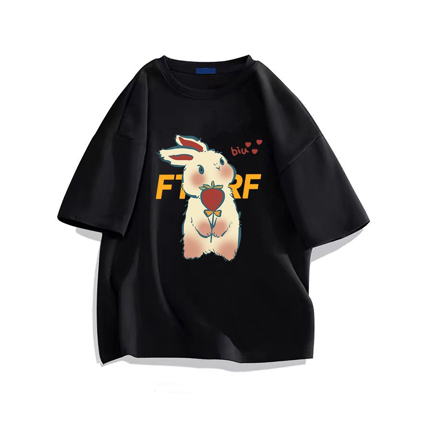 Летняя футболка с кроликами из 100% хлопка оптом