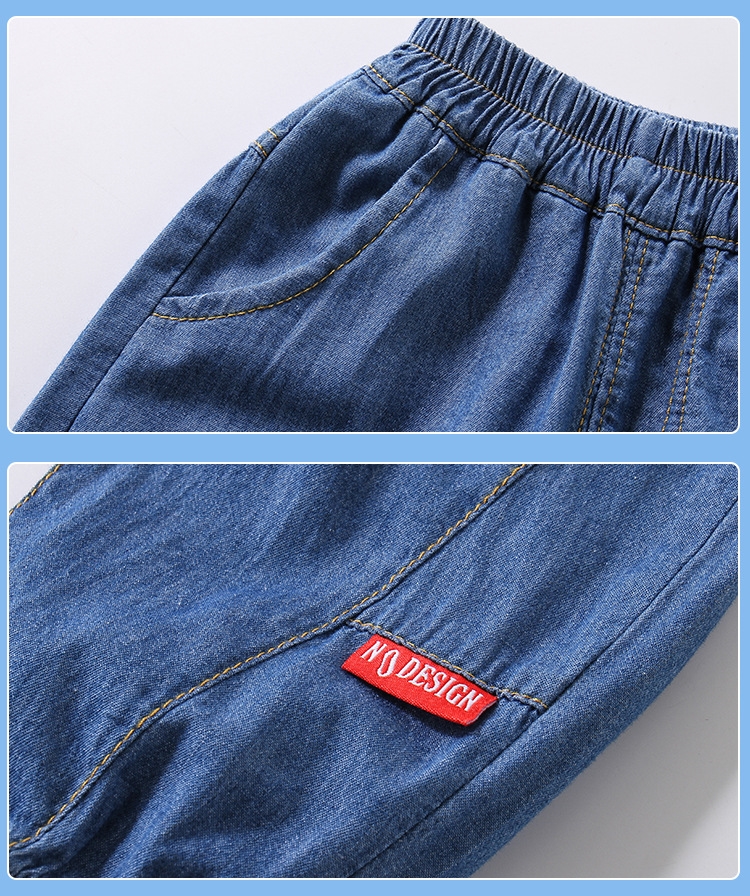 Детские джинсовые брюки с защитой от комаров оптом из Китая