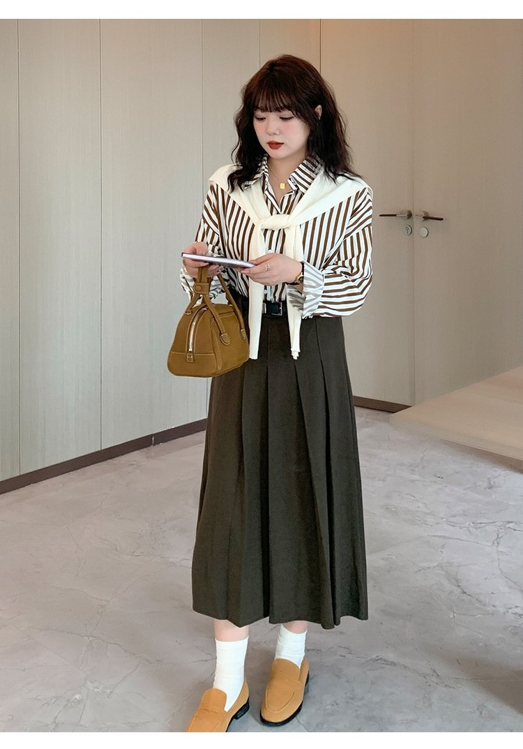 Женская юбка высокой талии с поясом оптом из Китая