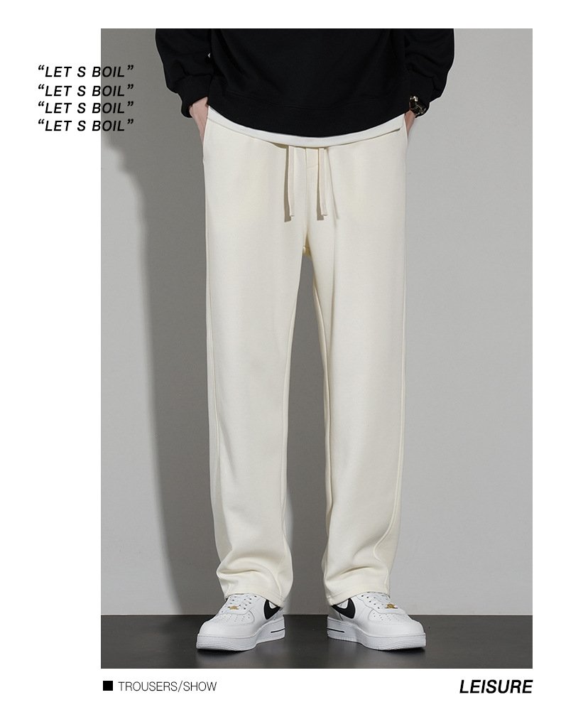 Мужские длинные брюки с прямыми штанинами оптом из Китая