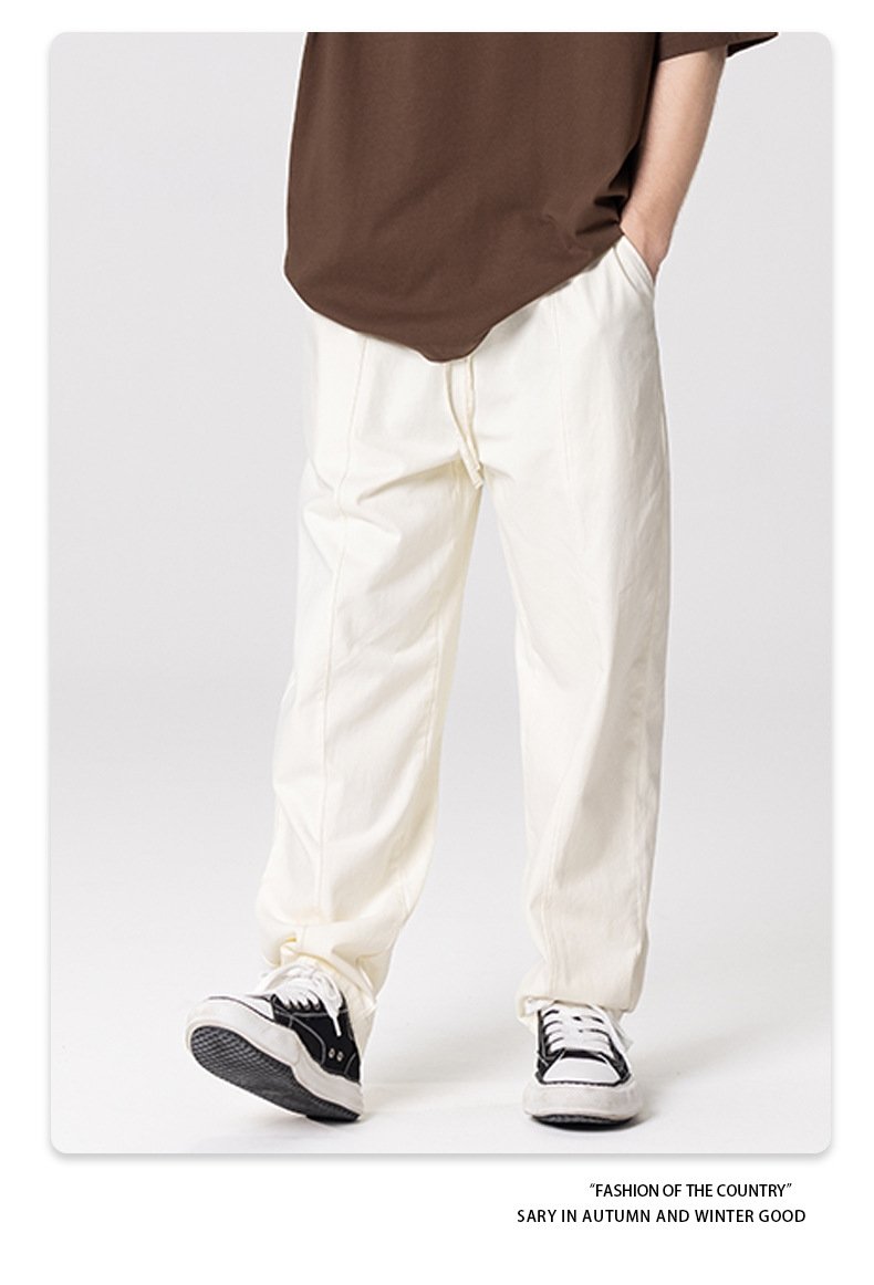 Readily Solved|2023春夏季梭织坠感纯色长裤 оптом из Китая