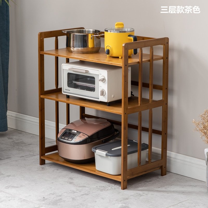 Многоуровневая полка для кухни из бамбука оптом