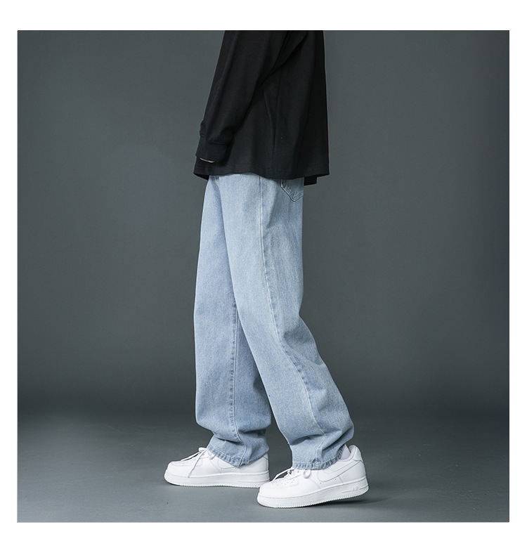 Мужские джинсы 2024 с прямыми штанинами оптом из Китая
