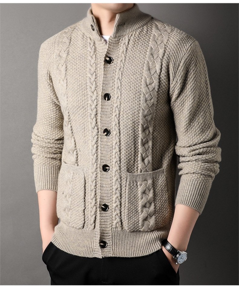 Мужской свитер с геометрическим узором оптом