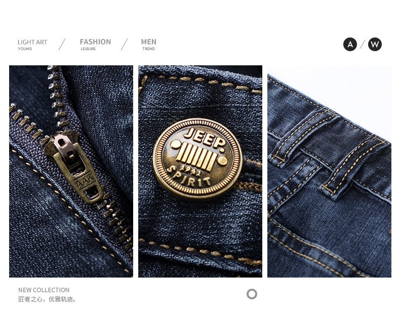 JEEP SPIRIT мужские джинсы прямого кроя оптом из Китая