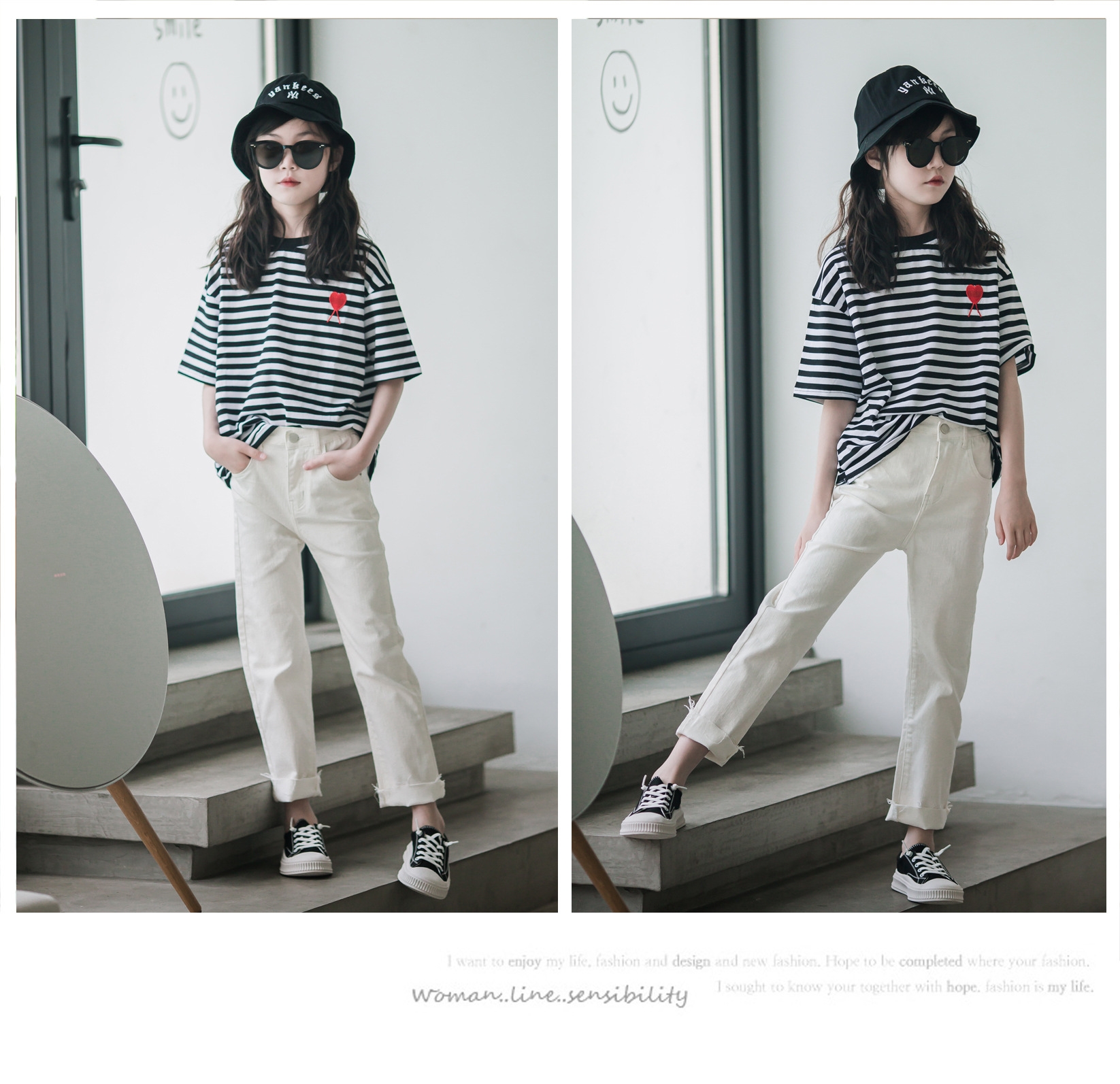 Детские джинсы белого цвета оптом из Китая